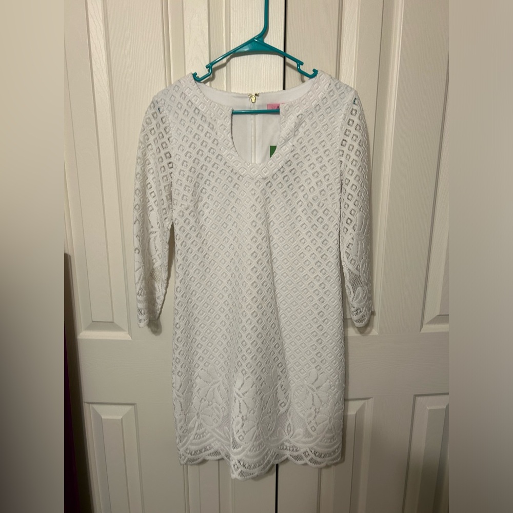 Lilly Pulitzer Mara Resort White Paradise Island Engineered Lace
